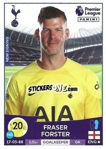 Sticker Fraser Forster - English Premier League 2022-2023 - Panini