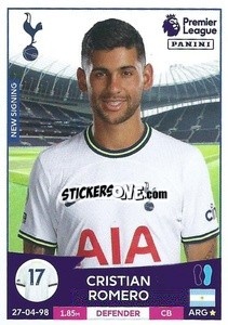 Sticker Cristian Romero - English Premier League 2022-2023 n. 558 - Panini