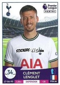 Cromo Clement Lenglet - English Premier League 2022-2023 - Panini