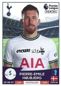 Sticker Pierre-Emile Højbjerg - English Premier League 2022-2023 n. 563 - Panini