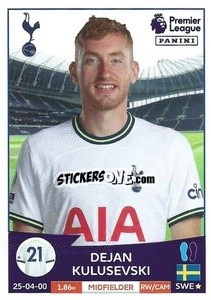 Figurina Dejan Kulusevski - English Premier League 2022-2023 - Panini