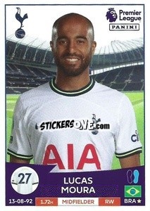 Sticker Lucas Moura - English Premier League 2022-2023 n. 566 - Panini