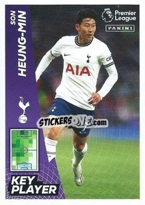 Sticker Heung-min Son (Key Player) - English Premier League 2022-2023 - Panini
