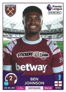 Sticker Ben Johnson - English Premier League 2022-2023 - Panini