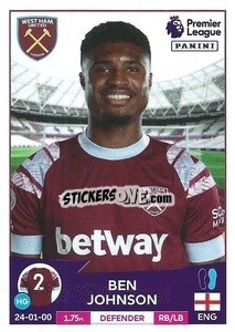 Sticker Ben Johnson - English Premier League 2022-2023 n. 582 - Panini