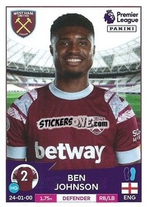 Cromo Ben Johnson - English Premier League 2022-2023 - Panini