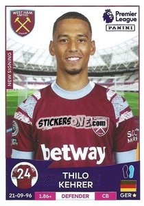 Cromo Thilo Kehrer - English Premier League 2022-2023 - Panini