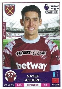 Cromo Nayef Aguerd - English Premier League 2022-2023 - Panini