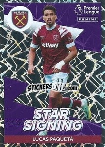 Cromo Lucas Paquetá (Star Signing) - English Premier League 2022-2023 - Panini