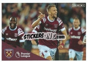 Sticker Tomáš Souček (Celebration) - English Premier League 2022-2023 n. 603 - Panini
