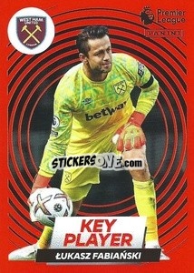 Sticker Łukasz Fabiański (Key Player) - English Premier League 2022-2023 n. 605 - Panini