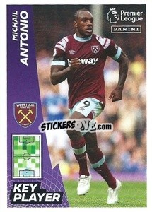 Sticker Michail Antonio (Key Player) - English Premier League 2022-2023 n. 606 - Panini