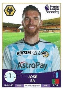 Sticker José Sá - English Premier League 2022-2023 n. 609 - Panini