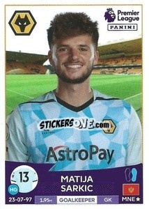 Figurina Matija Šarkić - English Premier League 2022-2023 - Panini