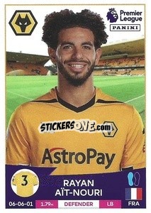 Figurina Rayan Aït Nouri - English Premier League 2022-2023 n. 611 - Panini