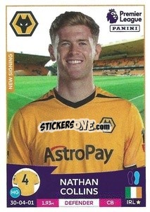 Sticker Nathan Collins - English Premier League 2022-2023 n. 612 - Panini