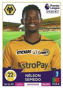 Sticker Nélson Semedo - English Premier League 2022-2023 n. 616 - Panini