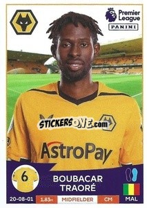 Sticker Boubacar Traoré - English Premier League 2022-2023 n. 618 - Panini