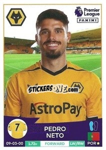 Sticker Pedro Neto - English Premier League 2022-2023 n. 622 - Panini