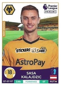 Sticker Saša Kalajdžić - English Premier League 2022-2023 n. 627 - Panini