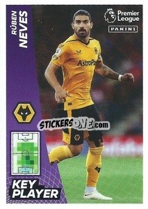 Sticker Rúben Neves (Key Player) - English Premier League 2022-2023 - Panini