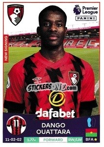 Sticker Dango Ouattara (AFC Bournemouth) - English Premier League 2022-2023 n. U3 - Panini