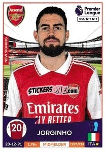 Sticker Jorginho (Arsenal) - English Premier League 2022-2023 - Panini