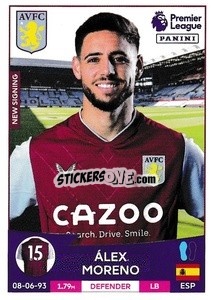 Sticker Álex Moreno (Aston Villa) - English Premier League 2022-2023 n. U8 - Panini