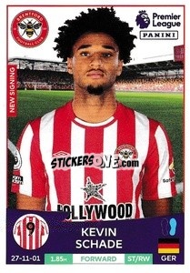 Sticker Kevin Schade (Brentford) - English Premier League 2022-2023 n. U9 - Panini