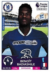 Sticker Benoît Badiashile (Chelsea) - English Premier League 2022-2023 n. U12 - Panini