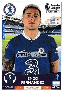 Sticker Enzo Fernández (Chelsea) - English Premier League 2022-2023 n. U13 - Panini