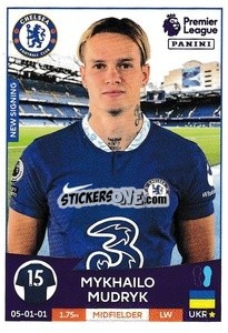 Sticker Mykhaïlo Mudryk (Chelsea) - English Premier League 2022-2023 n. U14 - Panini