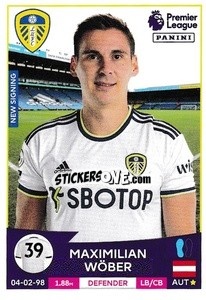 Sticker Maximilian Wöber (Leeds United) - English Premier League 2022-2023 n. U21 - Panini
