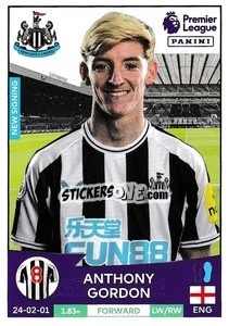 Sticker Anthony Gordon (Newcastle United) - English Premier League 2022-2023 n. U32 - Panini