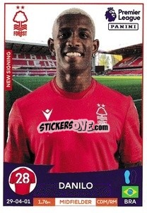 Cromo Danilo (Nottingham Forest) - English Premier League 2022-2023 n. U33 - Panini