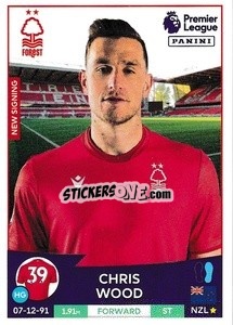Sticker Chris Wood (Nottingham Forest) - English Premier League 2022-2023 n. U35 - Panini
