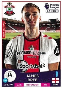 Cromo James Bree (Southampton) - English Premier League 2022-2023 n. U36 - Panini