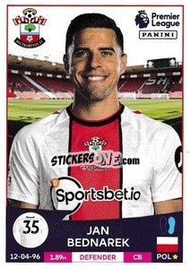 Sticker Jan Bednarek (Southampton) - English Premier League 2022-2023 n. U37 - Panini