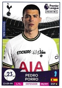 Cromo Pedro Porro (Tottenham Hotspur) - English Premier League 2022-2023 - Panini