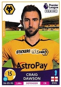 Sticker Craig Dawson (Wolverhampton Wanderers) - English Premier League 2022-2023 n. U44 - Panini