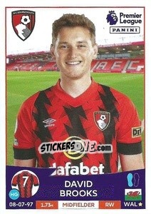 Sticker David Brooks - English Premier League 2022-2023 n. 34 - Panini