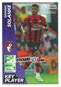 Sticker Dominic Solanke (Key Player) - English Premier League 2022-2023 n. 50 - Panini