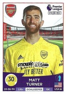 Sticker Matt Turner - English Premier League 2022-2023 n. 54 - Panini