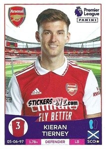 Figurina Kieran Tierney - English Premier League 2022-2023 - Panini