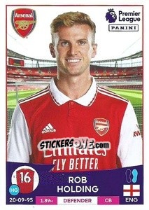 Sticker Rob Holding - English Premier League 2022-2023 n. 60 - Panini
