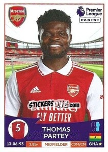 Sticker Thomas Partey - English Premier League 2022-2023 n. 63 - Panini