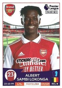 Sticker Albert Sambi Lokonga - English Premier League 2022-2023 n. 68 - Panini