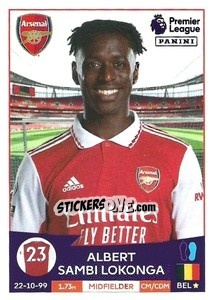 Cromo Albert Sambi Lokonga - English Premier League 2022-2023 - Panini