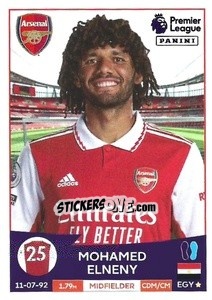Sticker Mohamed Elneny - English Premier League 2022-2023 n. 69 - Panini