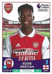 Sticker Eddie Nketiah - English Premier League 2022-2023 n. 73 - Panini
